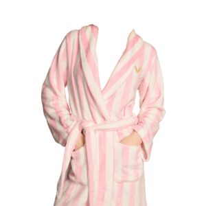 Victoria's Secret Short Cozy Robe – Pink Stripe